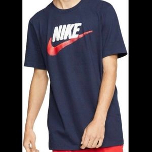NIKE Sportswear The Nike Tee Men's t-shirt with large logo Navy Medium